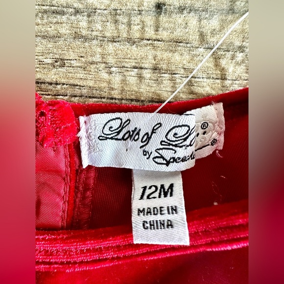 Ruffled Plaid Midi Holiday Dress by Lots of Love size 12 months - Picture 8 of 9